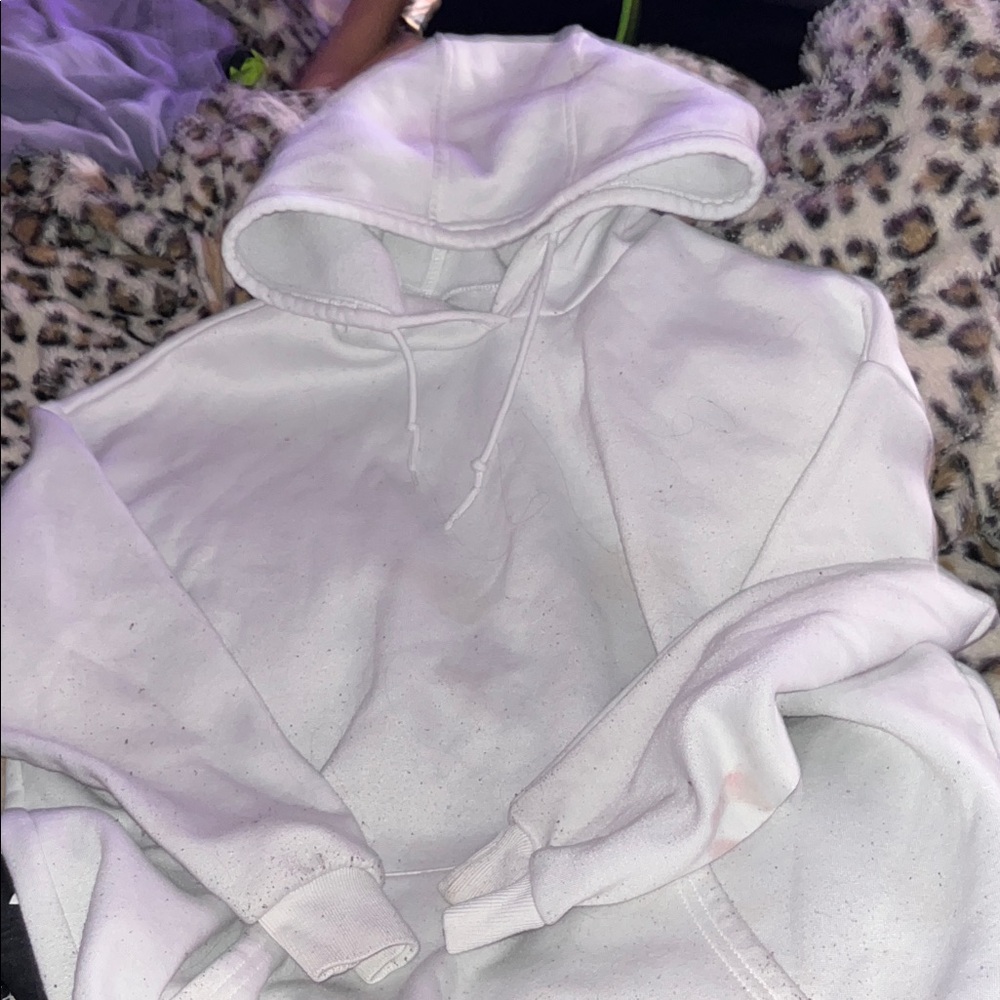 SHEIN White Pullover Hoodie